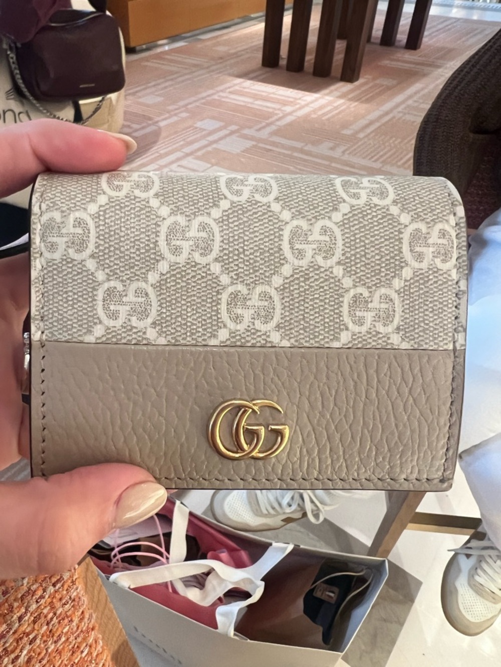 Gucci Bi-color GG Marmont small wallet
